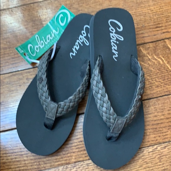 cobian braided bounce flip flops